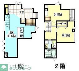 Y`sII(ワイズツー) 2LDKの間取図画像