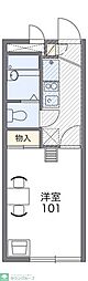 レオパレスリヴェール 1Kの間取図画像
