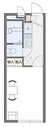 レオパレスパルティータ 1Kの間取図画像