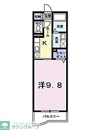 レジデンス・ファイン 1Kの間取図画像