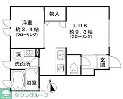 PeakAvenueMee 1LDKの間取図画像