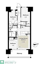 プレミスト昭島モリパークグラン 3LDKの間取図画像