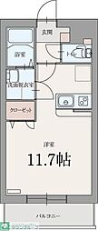 グランウッド ワンルームの間取図画像