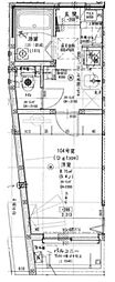 グランクオール西国立 1Kの間取図画像