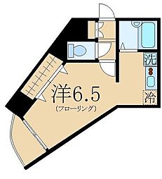 HF国分寺レジデンス ワンルームの間取図画像