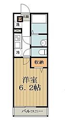 リブリ・小川西町 1Kの間取図画像