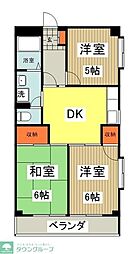ラリーマンション 3DKの間取図画像