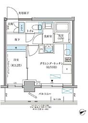 都営大江戸線 本郷三丁目駅 徒歩7分の賃貸マンション 2階1DKの間取り