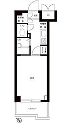 東京メトロ有楽町線 江戸川橋駅 徒歩4分の賃貸マンション 11階1Kの間取り