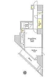 都営三田線 春日駅 徒歩4分の賃貸マンション 4階1LDKの間取り