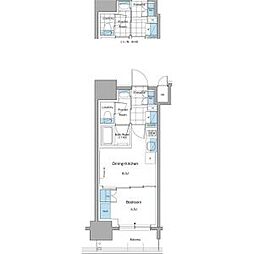 東京メトロ丸ノ内線 本郷三丁目駅 徒歩6分の賃貸マンション 3階1DKの間取り