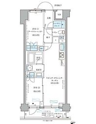 都営大江戸線 本郷三丁目駅 徒歩7分の賃貸マンション 7階2LDKの間取り
