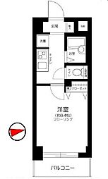 東京メトロ有楽町線 江戸川橋駅 徒歩5分の賃貸マンション 4階1Kの間取り