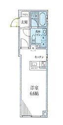 都営三田線 春日駅 徒歩7分の賃貸マンション 5階ワンルームの間取り
