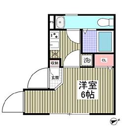東京メトロ丸ノ内線 四谷三丁目駅 徒歩5分の賃貸マンション 4階1Kの間取り