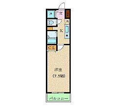 東京メトロ副都心線 新宿三丁目駅 徒歩2分の賃貸マンション 9階1Kの間取り