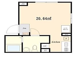 東京メトロ銀座線 末広町駅 徒歩3分の賃貸マンション 2階ワンルームの間取り