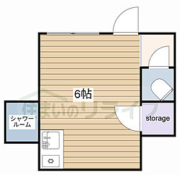 東京メトロ南北線 東大前駅 徒歩5分の賃貸マンション 3階ワンルームの間取り