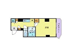 スカイコート文京小石川5 1Kの間取図画像