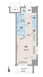 メインステージ浅草橋 1Kの間取図画像