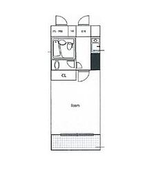 ウィン千駄木 1Kの間取図画像