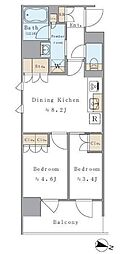 Brilliaist両国 2DKの間取図画像