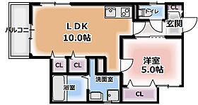 クリエオーレ新橋町  ｜ 大阪府門真市新橋町（賃貸アパート1LDK・1階・37.40㎡） その2