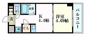 土井ハイツ北条口  ｜ 兵庫県姫路市北条口３丁目（賃貸マンション1K・5階・24.05㎡） その2