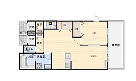 メゾンソレイユ　エスト  ｜ 兵庫県姫路市大津区長松（賃貸アパート1LDK・1階・49.78㎡） その2