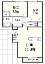 トリニティII  ｜ 兵庫県姫路市岡田（賃貸マンション2LDK・2階・54.96㎡） その2