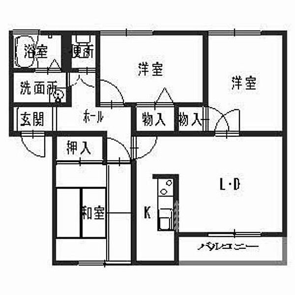 ザックス英賀保 ｜兵庫県姫路市飾磨区付城１丁目(賃貸アパート3LDK・1階・64.48㎡)の写真 その2