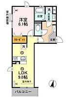 アズール  ｜ 兵庫県姫路市大津区天神町２丁目（賃貸アパート1LDK・3階・40.43㎡） その2