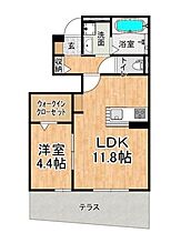 カスタリア堀町  ｜ 兵庫県明石市大久保町松陰（賃貸アパート1LDK・1階・41.35㎡） その2