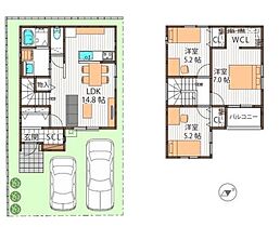 加茂戸建  ｜ 兵庫県姫路市飾磨区加茂（賃貸一戸建3LDK・--・88.90㎡） その2