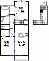 カーサフェリーチェ  ｜ 兵庫県加古川市野口町良野（賃貸アパート2LDK・2階・57.30㎡） その2