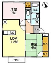 エクセルハイツイダ  ｜ 兵庫県姫路市飾磨区阿成鹿古（賃貸アパート2LDK・2階・56.10㎡） その2