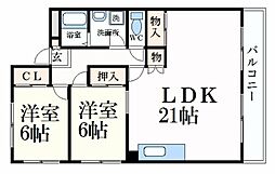 間取図画像 2LDK