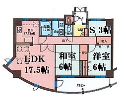 フィールトレイン 2SLDKの間取図画像