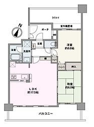 ナイスステージ湘南鵠沼 2LDKの間取図画像