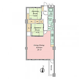 間取図画像 2LDK