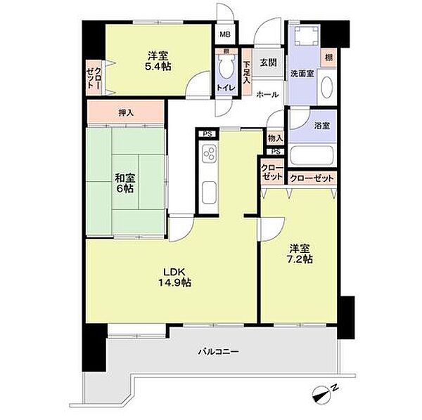 間取りを拡大表示