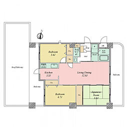 間取図画像 3LDK