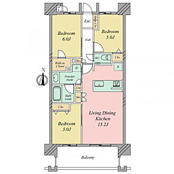 間取図画像 3LDK
