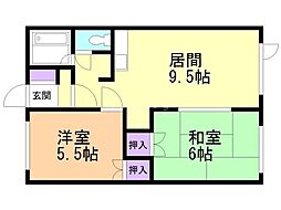 間取図画像 2LDK