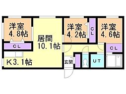 ベルコート平岸 1階