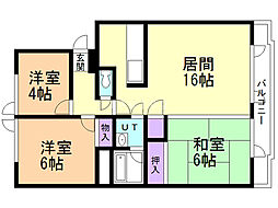 間取図画像 3LDK