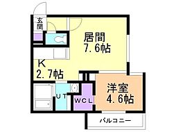 間取図画像 1LDK