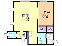 間取図画像 1LDK