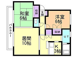 間取図画像 2LDK