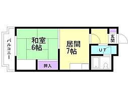 間取図画像 1DK